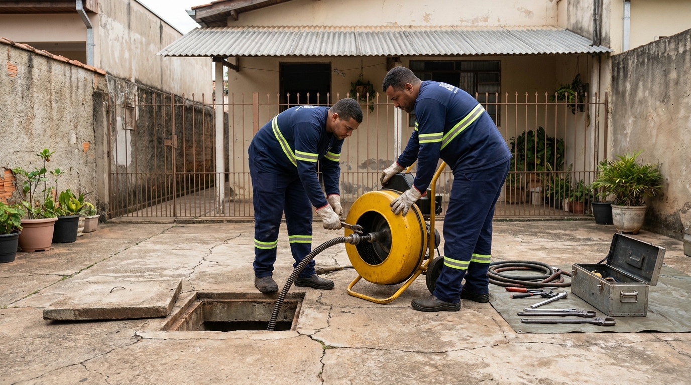 Desentupimento de esgoto em Zona Sul‑SP