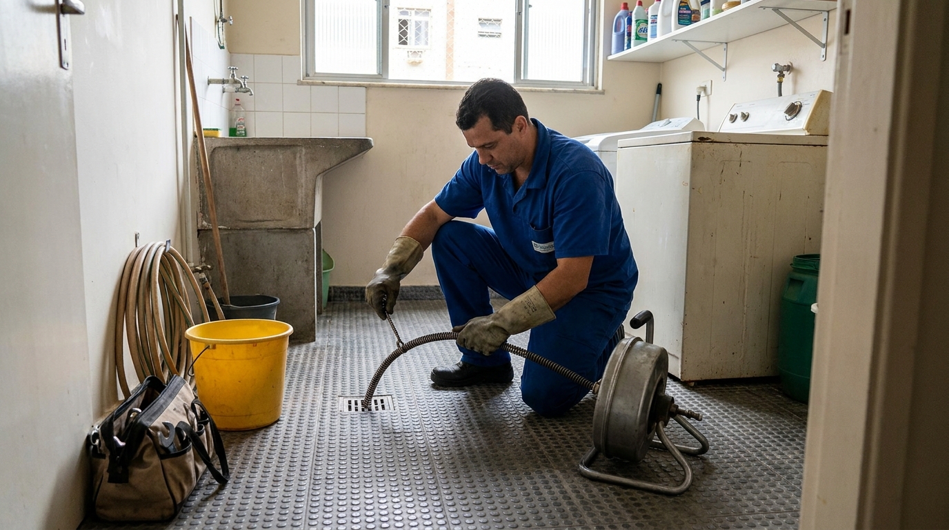Desentupimento de ralo profissional em Zona Sul‑SP